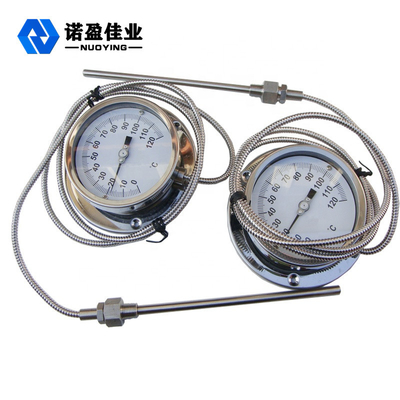 60mm Dial Bimetaal Temperatuurmeter 1,5 Nauwkeurigheid SS304 0-150 Graden: