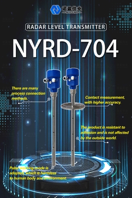 Goede prijs. NYRD-704 Wave Radar Level Meter Transmitter voor laag dielectische constante vloeistof 6M bereik online