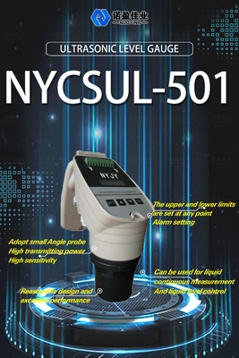 Good price 4-20mA Ultrasone watervloeistofniveaumeter NYCSUL-501 Sensor hoge precisie ultrasone vloeistofdiepte niveaumeter online