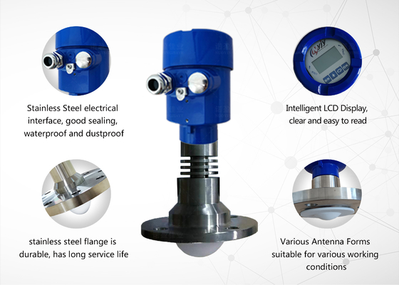 Good price Sterke corrosieve vloeistof zonder contact 26GHz NYRD-TJ-A Radar Waterniveau sensor meting zender Toepassingen: kristalliseren, condensatie, giftig, sterke corrosie, hygiënische kwaliteit, enz. online