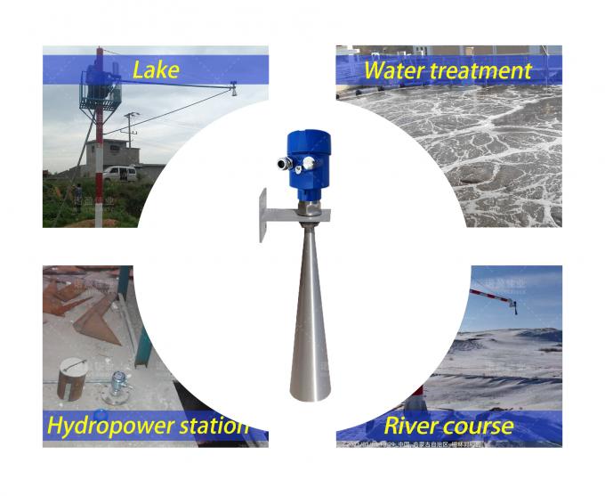 Hoogfrequentie 26g radarsignaal Niveaumeter Golfradar Vaste niveausensor Geleide radar Zuurwaterniveaumeter Transmitter 6